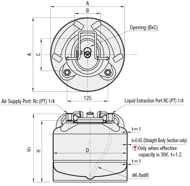 Tanques de presión - Tipo simplificado: Imagen relacionada
