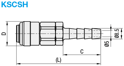 Acopladores de aire - Ligero, enchufe, conector de tubo: Imagen relacionada