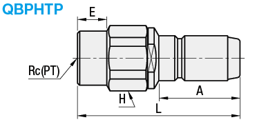 Acoplamientos rápidos - Válvula de alta presión con tapón, roscado (tipo 350): imagen relacionada