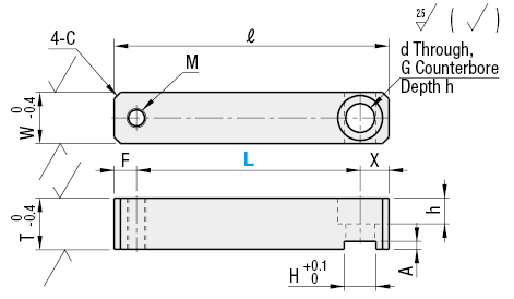 Soportes de cilindro de abrazadera giratoria - Rectos: imagen relacionada