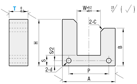 Soportes de cilindro de abrazadera giratoria, en forma de U: imagen relacionada