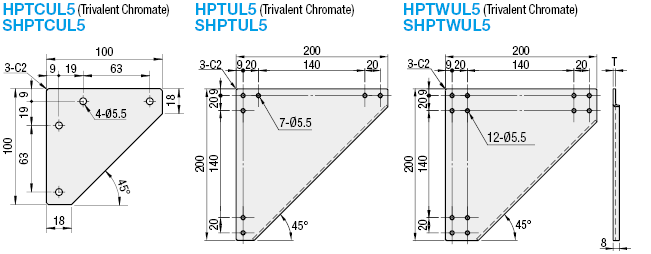 Chapa -Para la serie HFS5- -Triangle-: Imagen relacionada