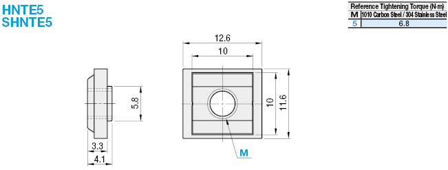 Tuercas de inserción de premontaje integradas con tapón -para extrusiones de aluminio serie HFS5-: imagen relacionada