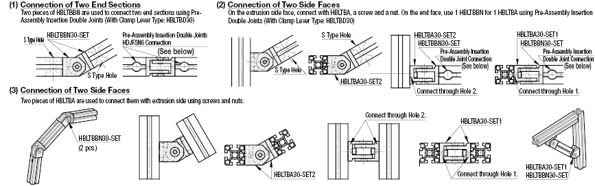 Soportes angulares libres -Para la serie HFS6-: imagen relacionada