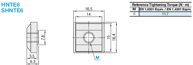 Tuercas de inserción de premontaje integradas con tapón -para extrusiones de aluminio serie HFS6-: imagen relacionada