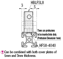Soportes acanalados de un lado -Para la serie HFS8-: Imagen relacionada