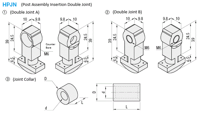 Componentes de unión ciega -Instalación de ensamblaje posterior Kit de unión doble-: Imagen relacionada