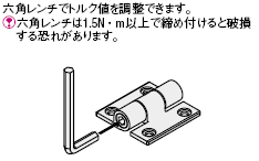 Bisagras de torque -Tipo de torque ajustable-: Imagen relacionada