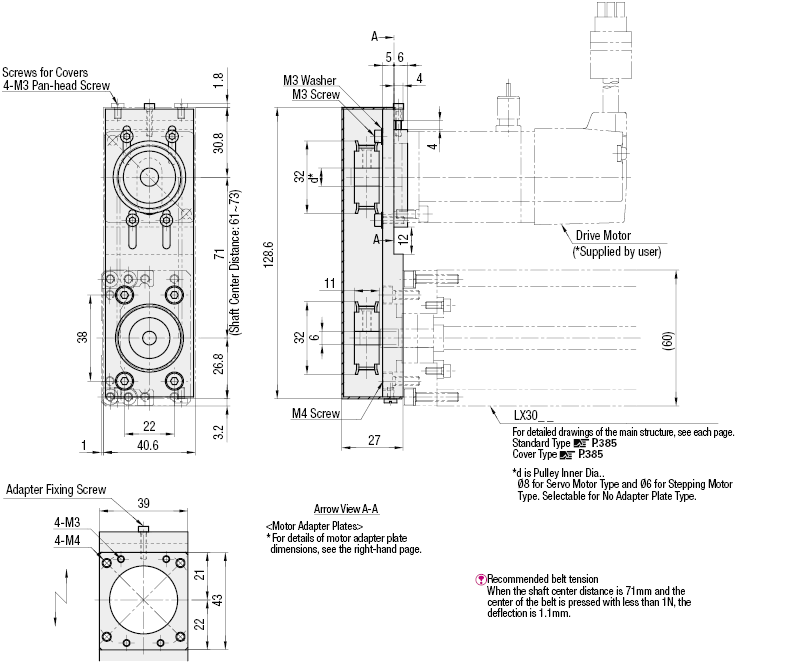 Actuadores de eje único -LX30- -Tipo plegado de motor-: Imagen relacionada