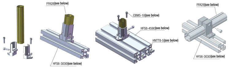 Abrazaderas / soportes para marcos de fábrica: imagen relacionada