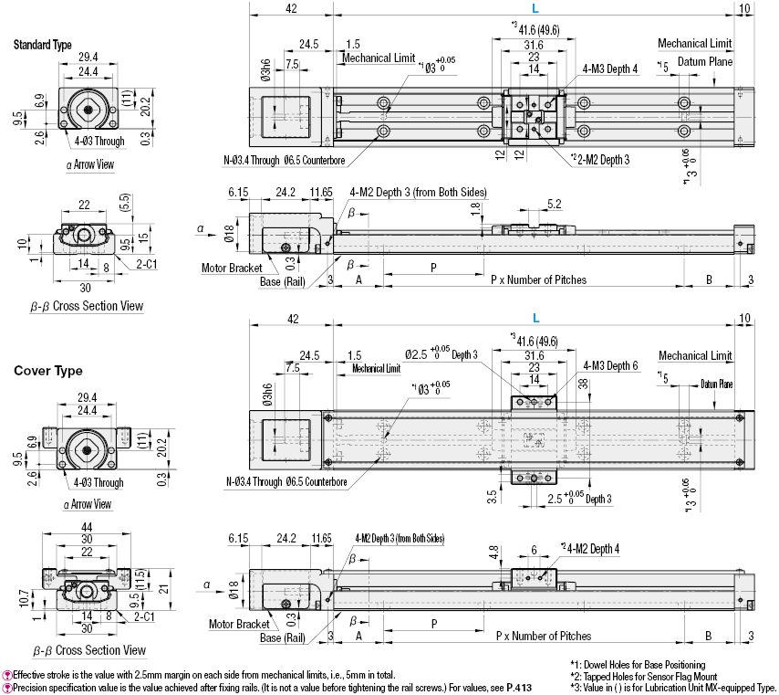 Actuadores de un solo eje LX15 estándar / tipo de cubierta: imagen relacionada