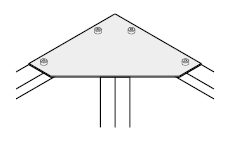 Soportes de chapa metálica - Para la serie HFS8-45 - En forma de L: imagen relacionada
