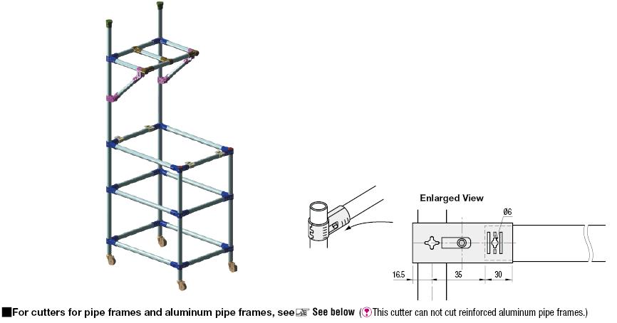 Bastidores de tubos de aluminio - Longitud configurable: imagen relacionada