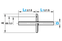 Conexiones para tuberías de vacío - Tubo de acero con brida x acero sin brida - Boquilla doble: imagen relacionada