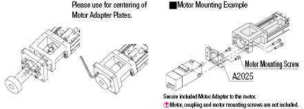 Placas de adaptador de motor, herramientas de centrado de adaptador de motor para actuadores de eje único LX20: Imagen relacionada