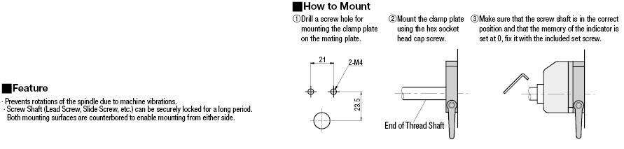 Clamp Plates - for Compact Digital Position Indicator with Lever/Lever and Bearing:Related Image