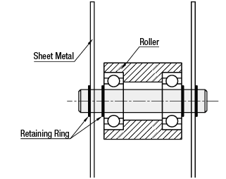 Pasadores de pivote de precisión: con dos anillos de retención, extremos roscados: imagen relacionada