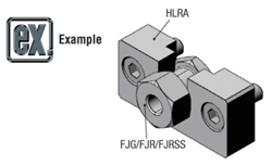 Juntas flotantes - Tipo de conexión rápida - Longitud fija del conector del cilindro [Roscado]: Imagen relacionada