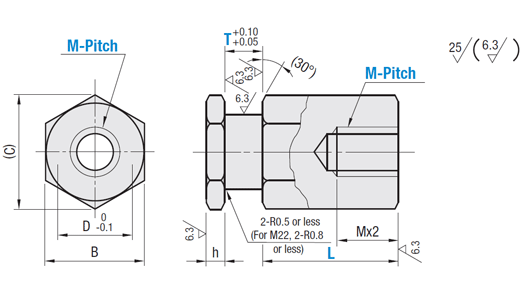 Juntas flotantes - tipo de conexión rápida - conector de cilindro longitud configurable [roscado] imagen relacionada