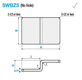 Placas / soportes de montaje de chapa (para sensores) -Z Bend Type-: Imagen relacionada