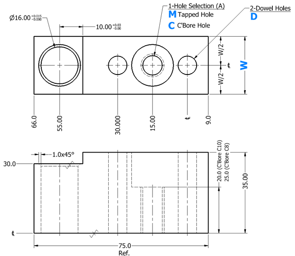 [NAAMS] Pin Retainer APR I-Shape 3 Tipo de agujeros frontales: Imagen relacionada