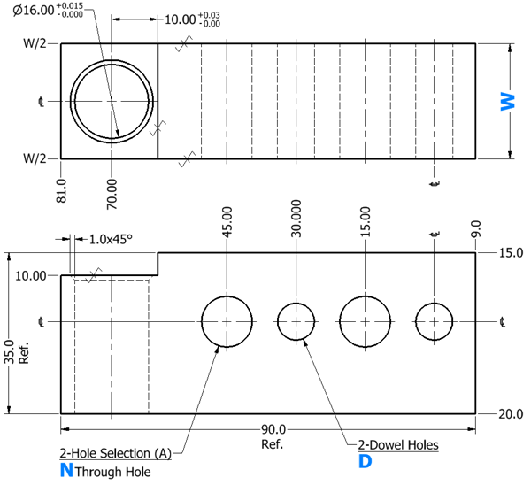 [NAAMS] Pin Retainer APR I-Shape 4 Tipo de agujeros laterales: Imagen relacionada
