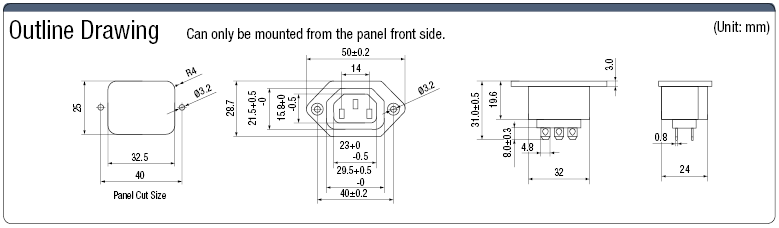 Estándar IEC, salida (modelo de tornillo)/C13: imagen relacionada