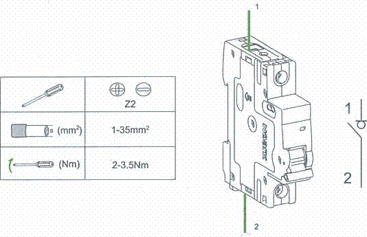 Protector de circuito (2 polos): imagen relacionada