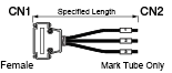 Cable de alambre discreto en serie con conector con capucha D-Sub (con conector original Misumi): imagen relacionada