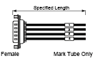 Cable de alambre discreto en serie con conector con capucha D-Sub (con conector original Misumi): imagen relacionada