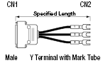 Cable de cable discreto en serie con conector D-Sub con capucha (con conectores DDK): imagen relacionada