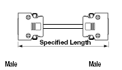 Cable redondo IEEE1284 (MDR) (con conectores 3M): imagen relacionada