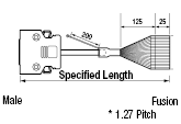 Cable redondo IEEE1284 (MDR) (con conectores 3M): imagen relacionada