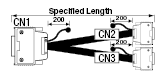Adaptador de cable de derivación 1 a 2 (con conector original MISUMI): imagen relacionada
