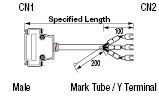 Cable de contramedidas EMI / conector de modelo delgado: imagen relacionada