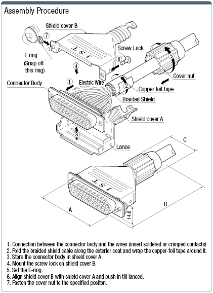 Conector D-Sub de contramedida EMI con cubierta metálica: imagen relacionada