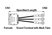 Cable de alambre discreto con conector hembra con capucha: imagen relacionada