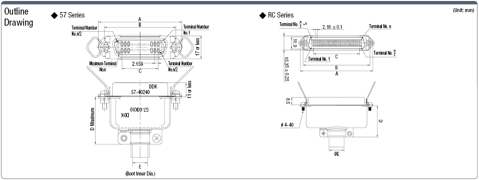 Centronics Solder Spring-lock Connector (Female): imagen relacionada
