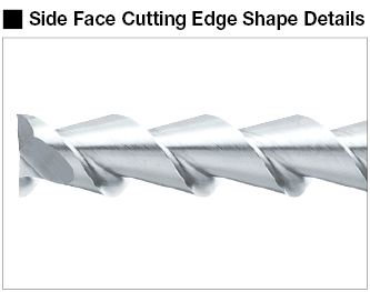 Fresa de extremo cuadrado de carburo para mecanizado de aluminio, flauta 2 / longitud de flauta 3D (regular) Modelo: imagen relacionada