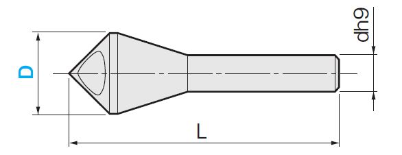 Avellanado de acero de alta velocidad con revestimiento de TiN, con agujeros / 90 °: Imagen relacionada