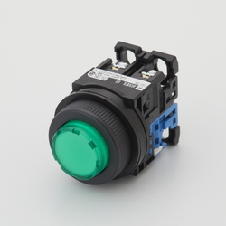 Interruptores pulsadores: iluminados/no iluminados, orificio de montaje de ⌀30 mm, serie AM30