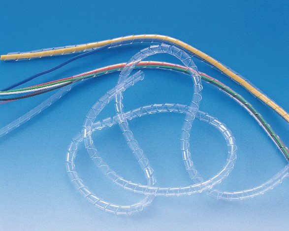 Tubo espiral 6, tipo nylon, transparente