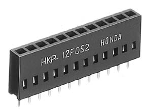 Conectores rectangulares - instalación de placa de circuito, serie HKP HKP-5FDS2