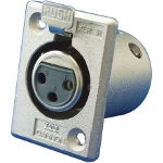 Conector circular serie XLR - montaje en panel con bridas XLR-4-32
