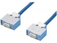 Cable RS232, contramedida EMI de uso general, tipo recto, tipo de registro de conexión personalizada