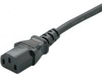 Cable de CA: enchufe de corte de un solo lado, C13, VDE EE-CESS-5
