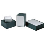Cajas - caja de guillotina, aluminio, panel removible, serie POS POS88-26-43SS