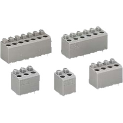 Bloque de terminales para placa de circuito impreso - Serie 735, pulsador, para placas de circuito impreso