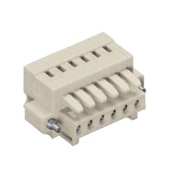 Conector tipo resorte, Serie 734, Paso de 3.5 mm, Hembra - Conector compacto