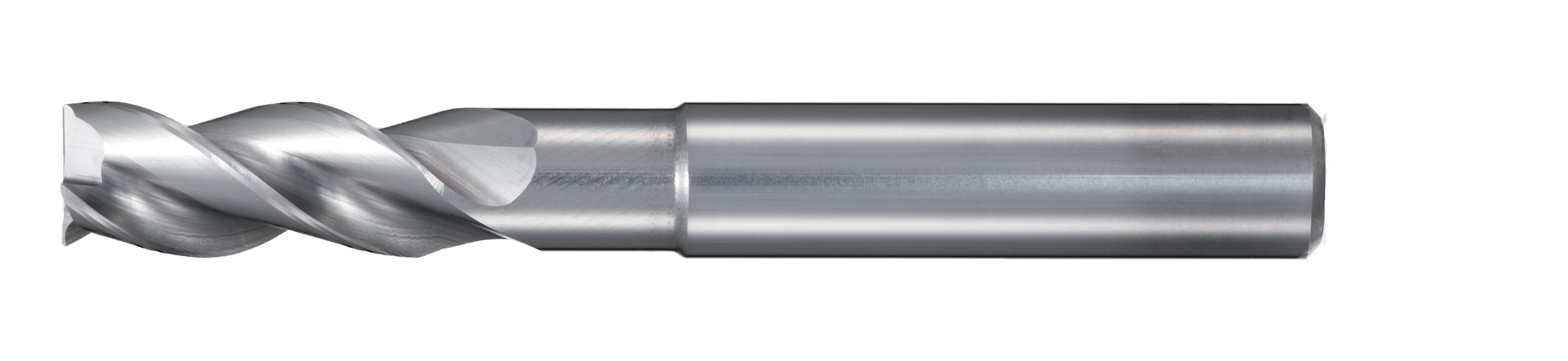 Fresa de extremo de plomo desigual, cuello largo, 3 flautas, para aluminio RF100 A 3473